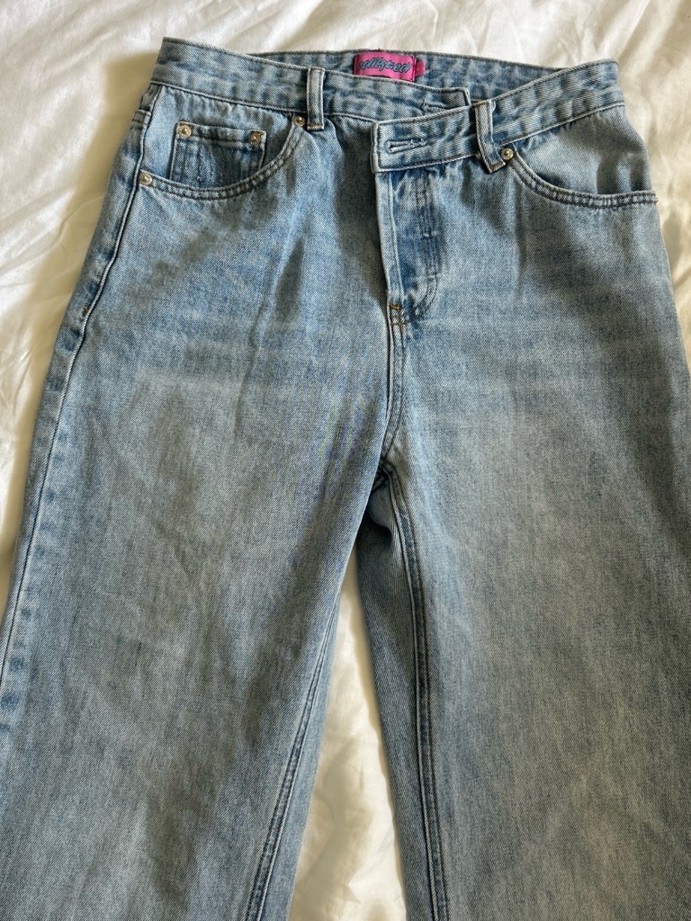 Edikted Men's Light Blue Straight Jeans